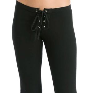 ⭐️NWOT HARDTAIL FOREVER LACEUP FRONT FLARED YOGA PANTS ⭐️